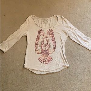 Cream owl top